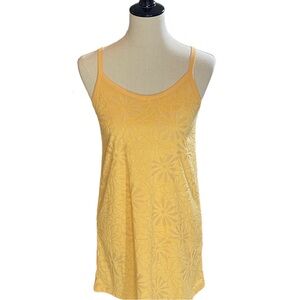 Old Navy Girls Orange Floral Textured Sundress/Swim Coverup Size XL (14/16)